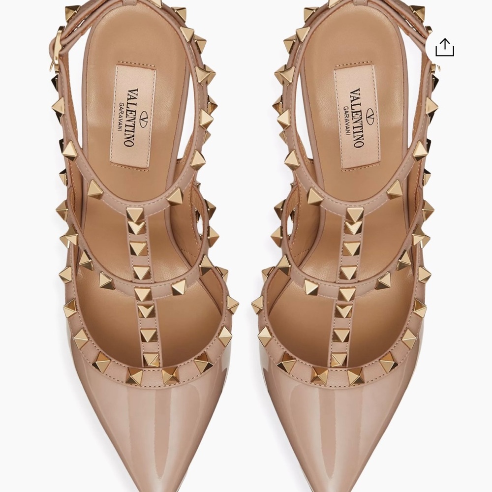 Valentino rockstud beige/nude pumps sz 39 - Picture 2 of 11